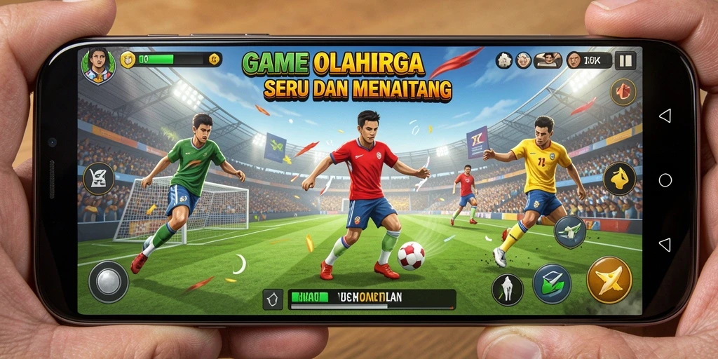 Tampilan gameplay 5ZK dengan aksi olahraga yang seru.