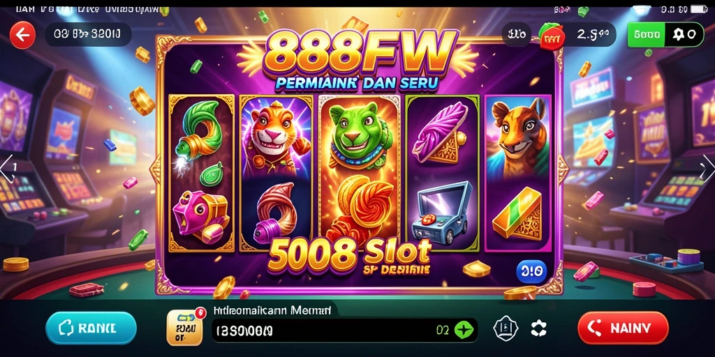 Tampilan gameplay Slot yang menegangkan dan menarik di 888FW.