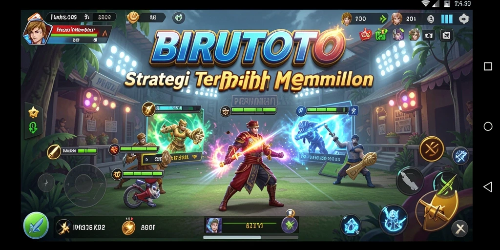 Tampilan gameplay BIRUTOTO yang penuh strategi dan aksi.