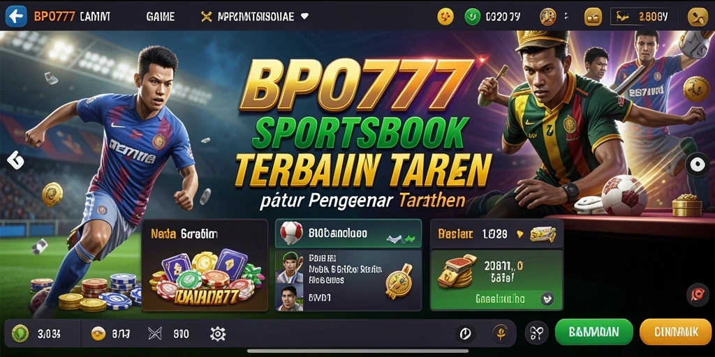 Gameplay menarik dalam aplikasi BPO777 yang menampilkan taruhan olahraga.