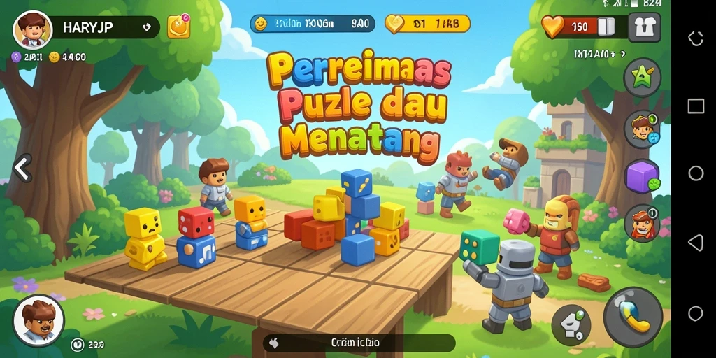 Gameplay menarik dalam HARAPJP dengan berbagai teka-teki menantang.