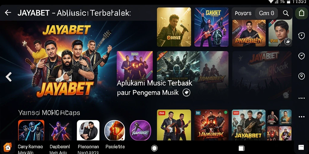 Screenshot gameplay <strong>JAYABET</strong> menampilkan pengguna menikmati musik dengan interaksi menarik.