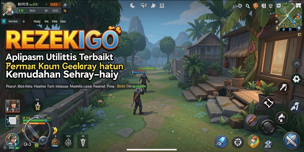 Tangkapan layar utama REZEKIGO menunjukkan antarmuka aplikasi yang intuitif dan mudah digunakan.