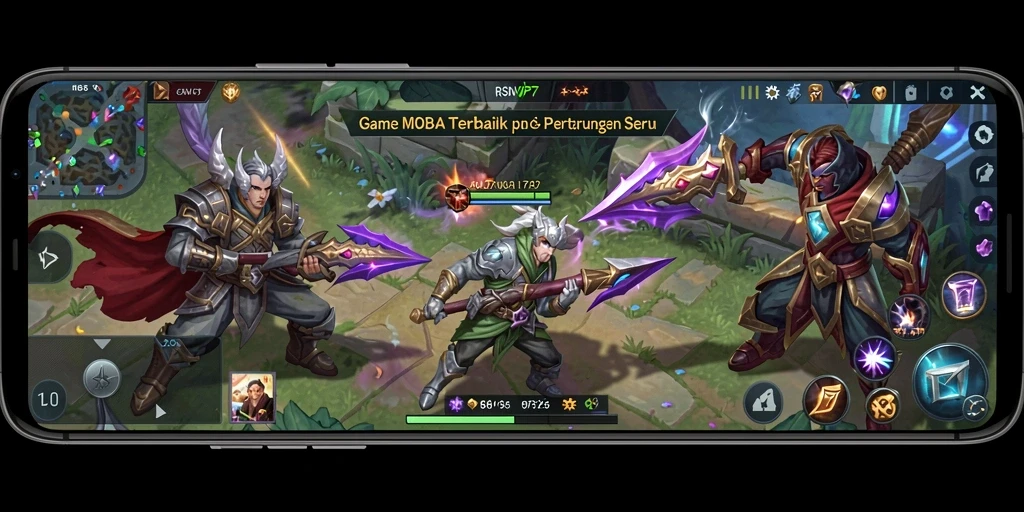Tangkapan layar gameplay RSNVIP7 menampilkan aksi tim yang mendebarkan.