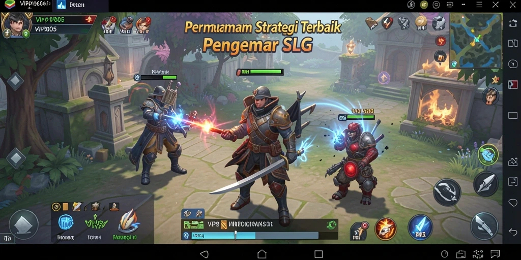 Screenshot VIP805 menampilkan aksi strategis dalam permainan SLG yang seru.